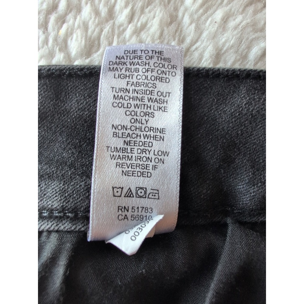 18W Maurices M Jeans Mid Rise Womens Black Jean Skinny High Rise Stretch 29 Lng - Picture 9 of 9